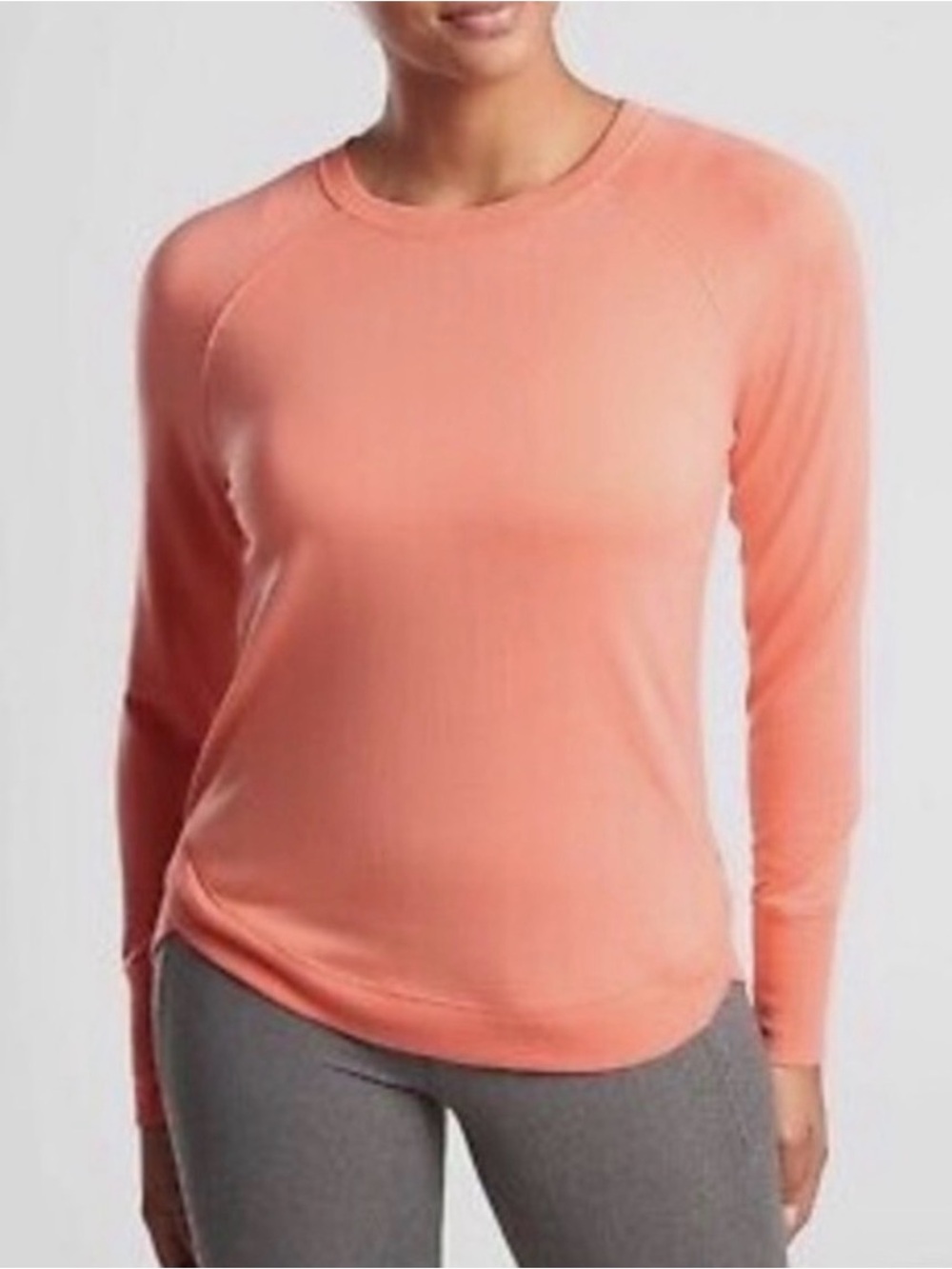 Athleta Mindset Sweatshirt Orange Haze Size Medium